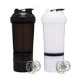thumbnail image 1 of Mezclador térmico Shaker, 450 ml, con 2 recipientes de proteínas, color azul, 1 of 1
