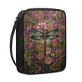 thumbnail image 2 of ZUXONGSY Dragonfly Daisy Floral Pattern Bible Cover for Women Bible Case Bible Carrying Case Large Bible Bag Sturdy Bible Protective with Handle Portable Church Bag Handbag, 2 of 6