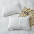 thumbnail image 4 of Bedding Duvet Cover Set Linen - 100% French Flax Washed Bed Sets Farmhouse Comforter Cover Set (1 Duvet Cover and 2 Pillow Shams) King Size in White, 4 of 8