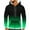 Green, variant on Turilly Hoodies for Men Zip Up Casual Fashion Zipper Gradation Print Long Sleeve Tops Mens Hooded Sweatshirts Hoodie