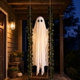 thumbnail image 2 of Halloween Decorations Outdoor 5Ft Pre-Assembled Hanging Swing Ghost Spooky Hanging Ghosts for Porch Yard Tree Party, 2 of 7