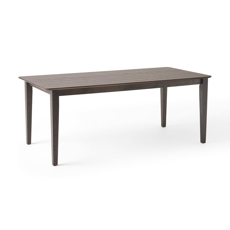 Odelia Rectangular 8 Seat Farmhouse Dining Table Gray Finish