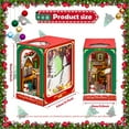 thumbnail image 3 of CUITING Book Nook Kit DIY Miniature Dollhouse Booknook Kit 3D Wood Puzzle Bookends Decorative DIY Dollhouse Booknook Beautiful Christmas Book Nook with LED Light for Ages 14+ Teens Adults, 3 of 10