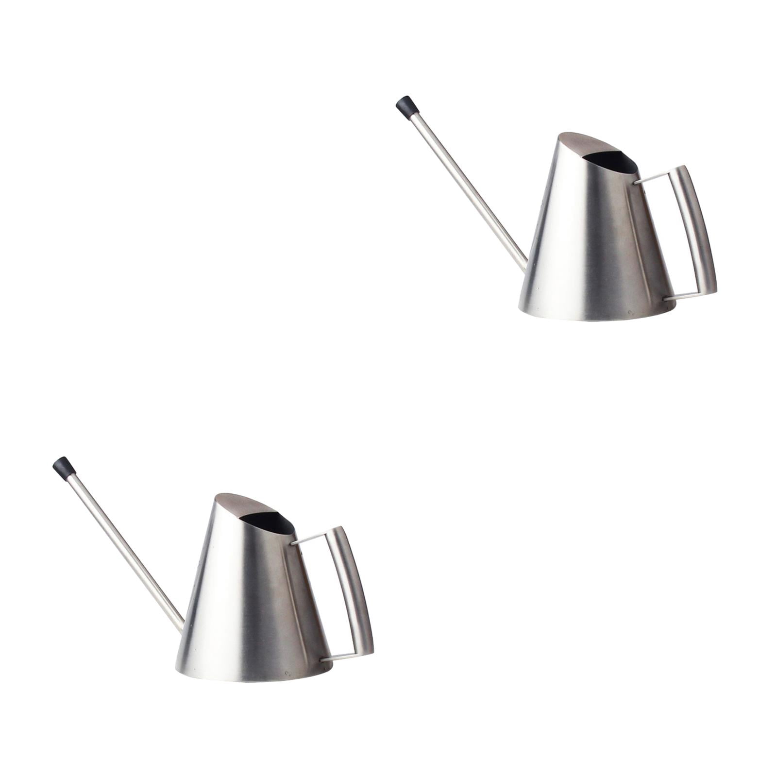 MLINS 2pcs Long Spout Watering Can Stainless Steel Water Can Pot Metal Gardening Sprinkler Watering Bucket for House Plants Succulents Flowers 400ml