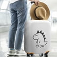 thumbnail image 2 of Stretch Luggage Cover L(25-28in)– Elastic Travel Suitcase Protector with Handle Openings & Bottom Closure, Washable Polyester Spandex Cover for 18"-32" Suitcases, S/M/L/XL Size, 2 of 6