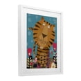 thumbnail image 2 of Stupell Industries Eclectic Boho Tiger & Flowers White Framed Print Under Glass, 17 x 21, by Carla Daly, 2 of 8