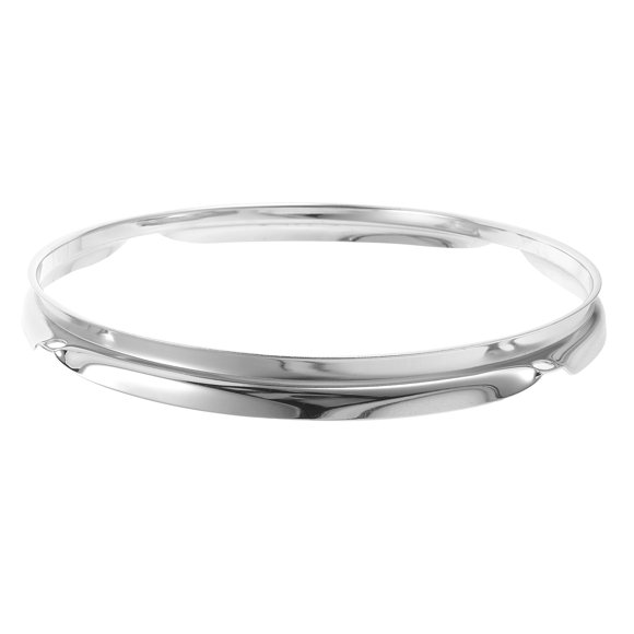 Moluckfu Repuesto De Anillo Metálico Plateado Para Batería Con Acabado Profesional