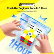 Gan I Carry 4, Smart Speed Cube 3x3 Magnetic, Connected Electronic Bluetooth Magic Cube for Kids Adults, Battery Replaceable Frosted Version