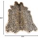 thumbnail image 4 of Alfombra Seek4, cómoda, piel de vacuno sintética con estampado de leopardo, 120 x 100 cm, 4 of 6