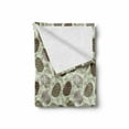 thumbnail image 2 of Pine Cone Soft Flannel Fleece Blanket, Forest Conifers Greenland Foliage Spruce Tree Woodland Style Botany, Cozy Plush for Indoor and Outdoor Use, 70" x 90", Fern Green Brown Taupe, by Ambesonne, 2 of 6