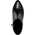 thumbnail image 3 of Nine West Womens Querida Leather Almond Toe Booties Black 10 Medium (B,M), 3 of 5