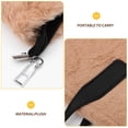 thumbnail image 3 of LOLIPPYY Khaki Plush Handbag for Decor Lightweight Large Capacity Durable Bucket Storage Bag, 3 of 8