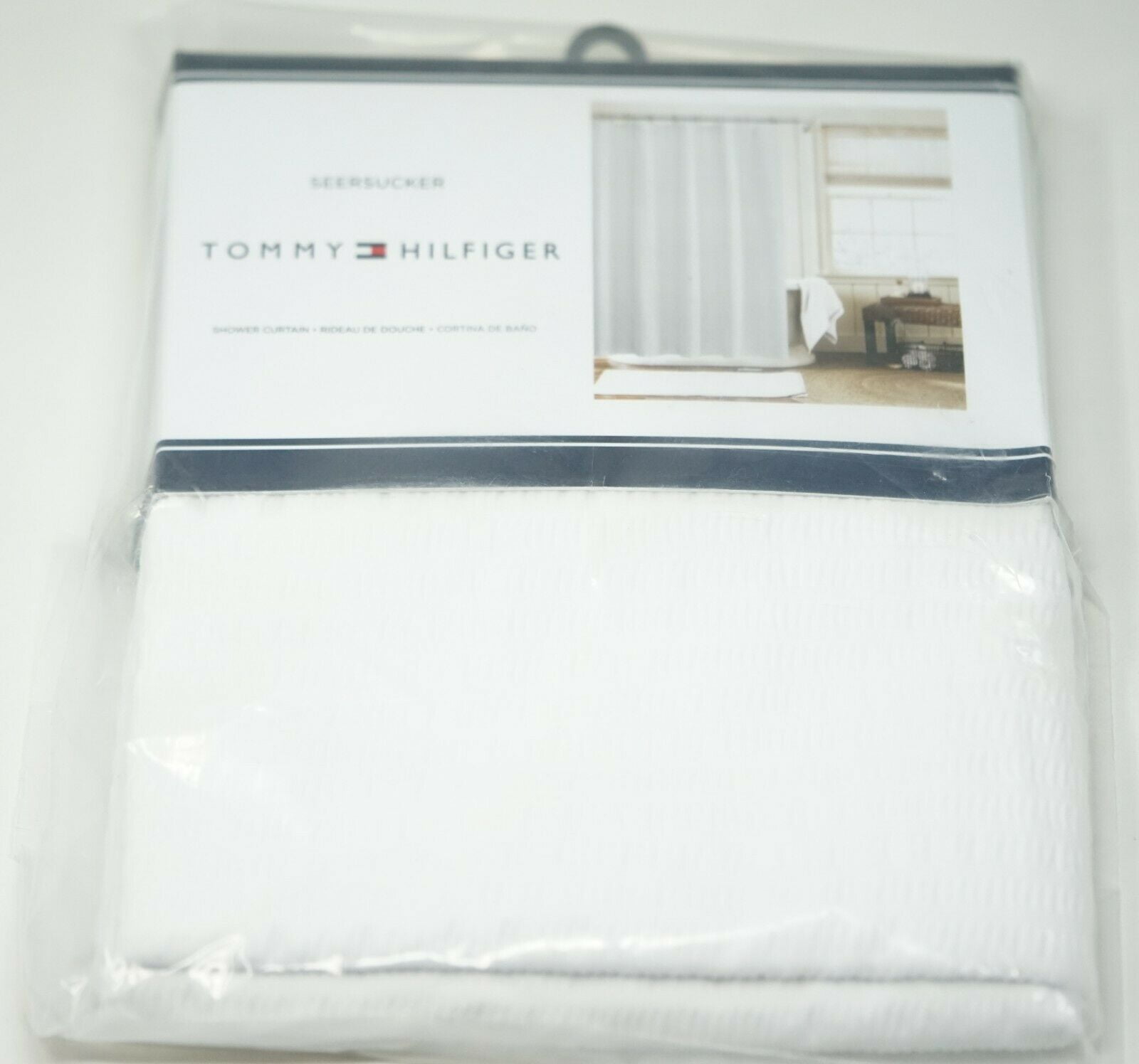 Tommy Hilfiger Home Shower Curtain 72 x 72 100% Cotton New $65.00 