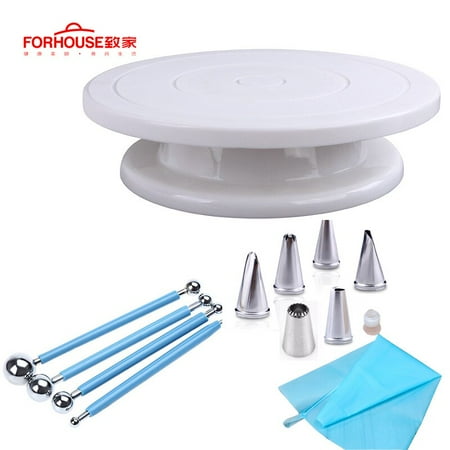 

DIY Cake Turntable Rotating Cake Decorating Rotating Plate Pastry Supplies Stand Platform Round Cake Base Rotating Baking Tools