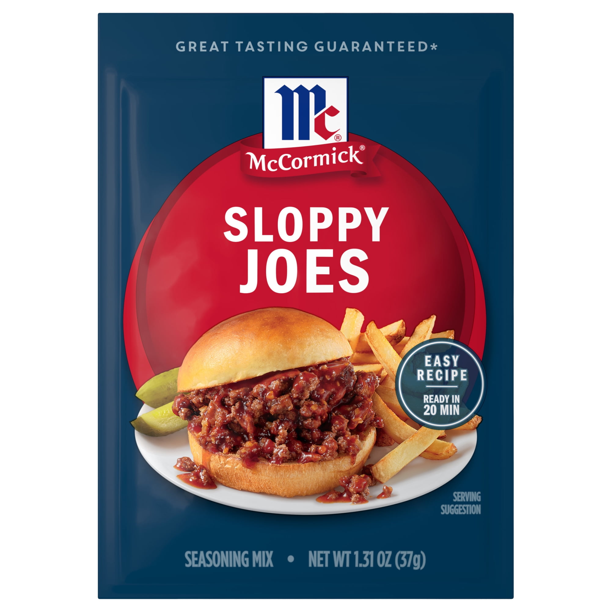 McCormick Sloppy Joes Seasoning Mix, 1.31 oz Packet