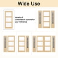 thumbnail image 5 of 36" X 80" Pine Wood 3Lite Clear Double Glazed Glass Front Door Slab, 5 of 6