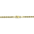 thumbnail image 4 of 10K Yellow Gold 3.0mm Diamond Cut Quadruple Rope Chain 22 Inch, 4 of 6