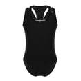 thumbnail image 5 of iEFiEL Girls Sleeveless Lace Back Ballet Dance Gymnastics Leotard Black-A 2XL, 5 of 7