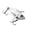 silver, variant on YYDENG Metal VIB Fishing Lure 4cm 4.5cm 5cm 5.7cm, Realistic 3D Fish Shape Hard Bait With Treble Hooks, Vibration Swimbait For Freshwater Saltwater Angling