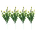 thumbnail image 1 of 4PC Artificial Peppermint Flowers With Realistic Green Plant And Pointed Leaf Grass, 1 of 8