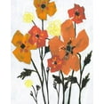 thumbnail image 2 of Goldberger, Jennifer 15x18 Black Ornate Wood Framed with Double Matting Museum Art Print Titled - Hot Flowers II, 2 of 4