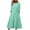 Green, variant on Dresses For Women 2024 Fashion Solid Color Round Neck Long Frock Casual Loose Versatile Long Frock Daily Commuting
