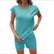 thumbnail image 1 of Conjunto de Pijama de Dos Piezas para Mujer, de Punto, con Mangas y Suéter Suave Azul S, 1 of 9