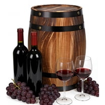 FRCOLOR Wood Wine Barrel Craft Wine Barrel Decor Brown Decorative Adults Home Decoration 1Pack