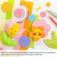 thumbnail image 4 of 100 Pcs Adhesive Felt Circles, 1/2" Round Non-Woven Felt Pads Stickers, Red, Pink, Yellow, Sky Blue, Purple, 4 of 6