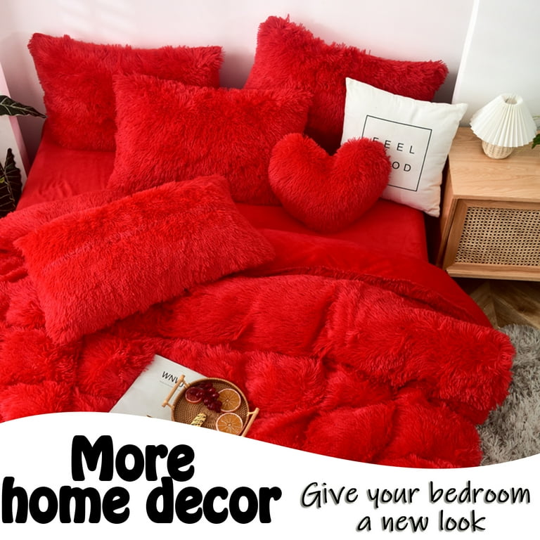 MorroMorn Shaggy Throw Pillow Covers, Luxury Long Faux Fur Pillows