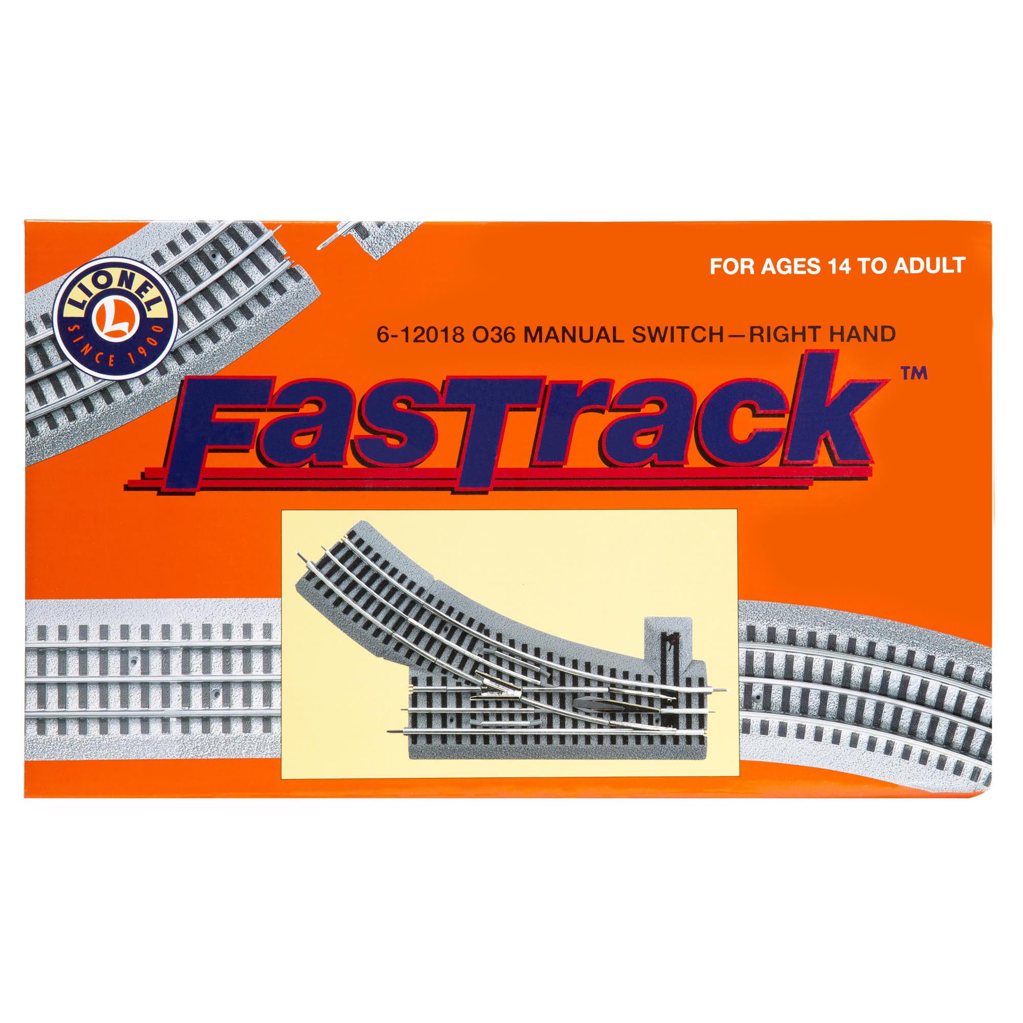 LIONEL FASTRACK 031 LEFT HAND REMOTE SWITCH O GAUGE train turnout track 6-81254 