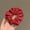Red, variant on Korean tie ponytail intestinal ring hair rope female red hair accessories retro flower headdress new wild hair rope leather band