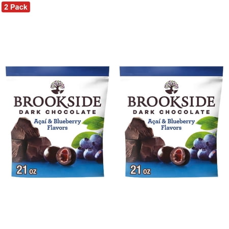 Brookside Dark Chocolate, Acai and Blueberry Flavored Snacking Chocolate Candy - 21oz