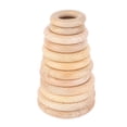thumbnail image 3 of 12Pcs Wooden Rings 6 Different Sizes Natural Wood Rings Unfinished Wooden Rings for Crafts Macrame Jewelry Making 6 Sizes Set, 3 of 4
