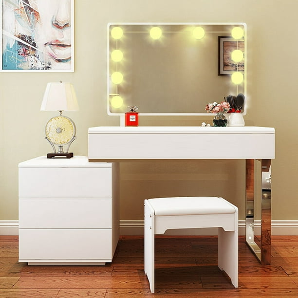 More information about makeup dresser with mirror and lights is available on the website makeup4me.net. walmart