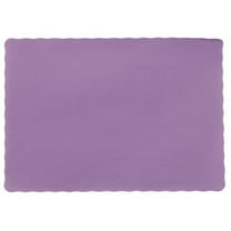 25 Scalloped Edge Paper Placemats 10" X 14" Dinner Size 26 Colors - Purple