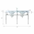 thumbnail image 3 of Water Creation 30 In. W. Single Wash Stand, P-Trap, Carrara White Marble Countertop, 3 of 8
