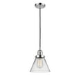 thumbnail image 6 of Innovations Lighting 201C-BB-G43 One Light Large Cone Cord Pendant-8 Inches Wide by 10 Inches High   Brushed Brass Finish with Smoked Glass, 6 of 6