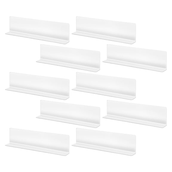 FRCOLOR  10 Pcs L Shape Organizer Dividers Plastic Shelf Inserts Transparent