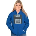 thumbnail image 3 of Full Of Awesome Floppy Disk 90s Retro Zip Up Hoodie Men's Women's Brisco Brands X, 3 of 6