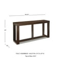 thumbnail image 6 of Signature Design by Ashley Contemporary Watson Sofa/Console Table  Dark Brown, 6 of 6