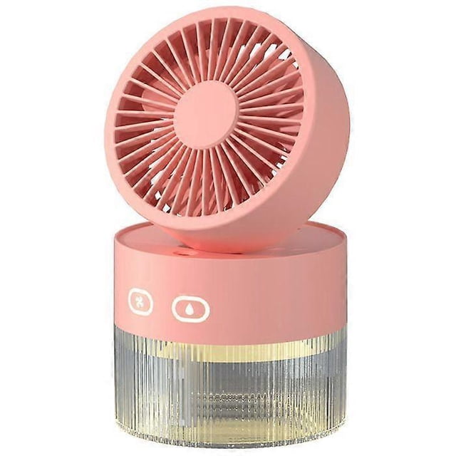 Portable Fan - Portable Misting Fan, USB, Light, 350ml, 3 Speeds, Multi-Use