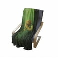 thumbnail image 4 of Mermaid Soft Flannel Fleece Throw Blanket, Girl Fish Tail Swimming in the Deep Sea Fantasy World Artwork Print, Cozy Plush for Indoor and Outdoor Use, 60" x 80", Dark Green Ginger Green, by Ambesonne, 4 of 6
