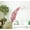 Red, variant on Decal ~ Feather with Birds: Wall Decal Turq 20" x 40"