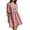 Pink, variant on Yucgh Women's Plaid Tie-Front Babydoll Dress with Ruffles and Puff Sleeves, V-Neck Peplum Winter Dress, Long Sleeve Casual Dress，L