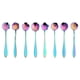 thumbnail image 1 of Juego de cucharas de flores - 8 piezas Cucharadita Color del arco iris para café Té Mezclar Azúcar Helado Revolver Cucharas - 8 Diffient Pattern Colorful Mini Cubertería Fason WMPH-944, 1 of 6