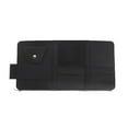thumbnail image 3 of PU Leather Sun Visor Storage Case Car Card Organizer Vehicle Storage Pouch for Sunglasses Zipper Type, 3 of 10