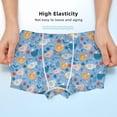 thumbnail image 3 of Yiaed Cute Chickens and Flowers Print Boys' Boxer Briefs Cotton Casual Stretch Comfort Boys Boxers - Kids Boxer Briefs Underwear for Boys (6-18)-XX-Small, 3 of 5