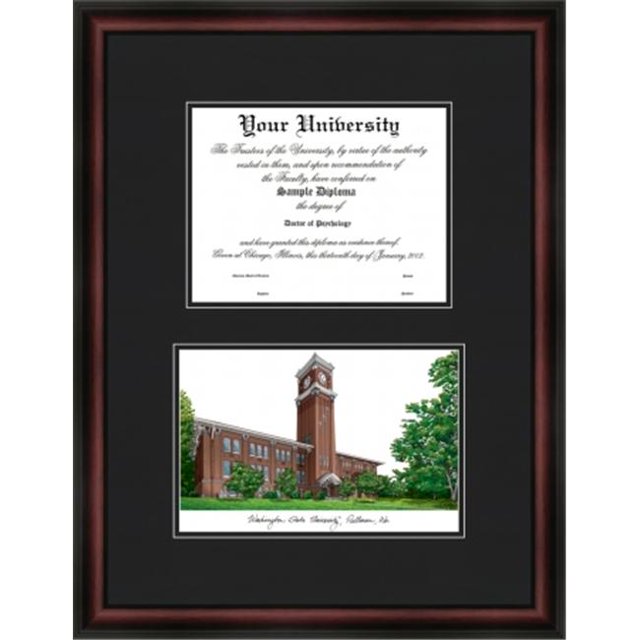 Campus Images WA996D Washington State University Diplomate Lithograph Frame - Office Supplies