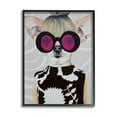 thumbnail image 2 of Stupell Industries Fashionable Dog Retro Glam Outfit Animals & Insects Painting Gray Framed Art Print Wall Art, 2 of 5